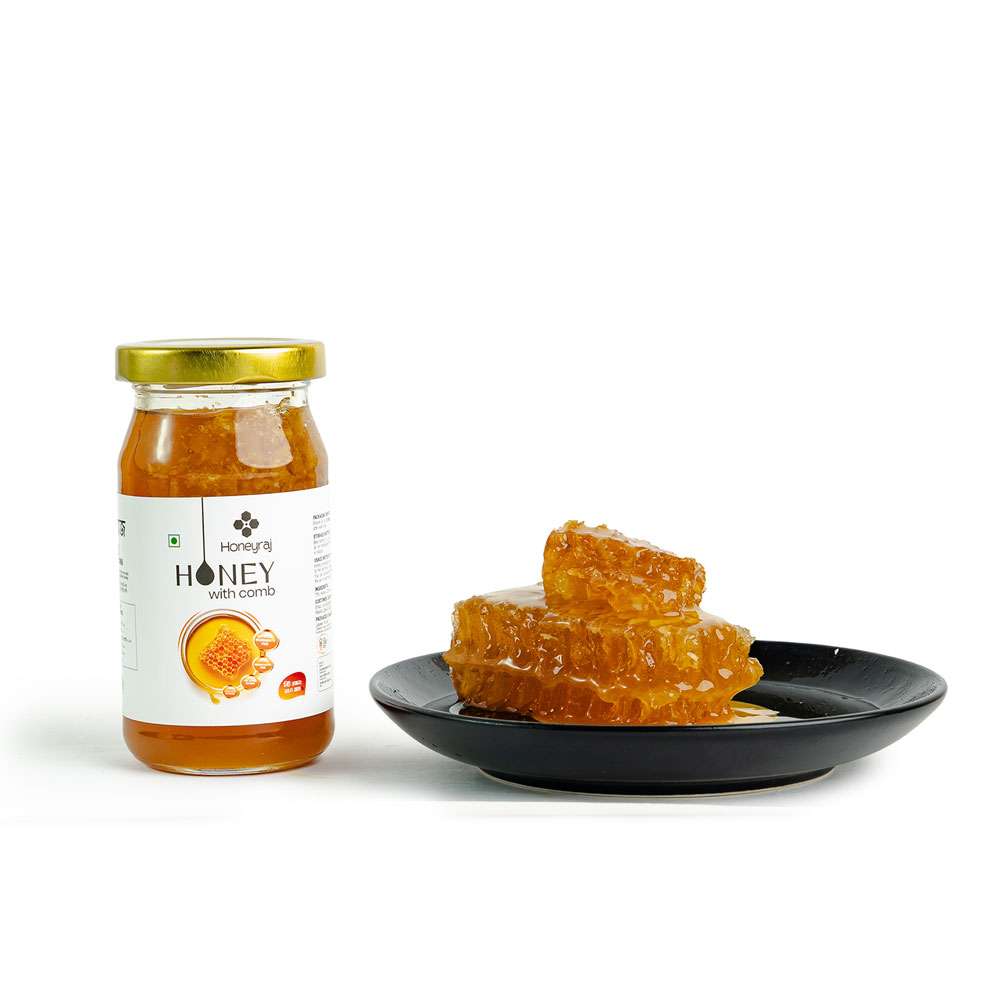 Mixed Flower Honey with Comb 250g 3