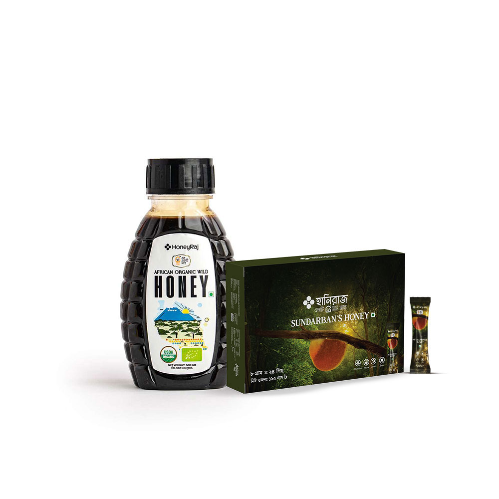 African Honey (Half Kg) & Sundarban Honey Sachet Combo