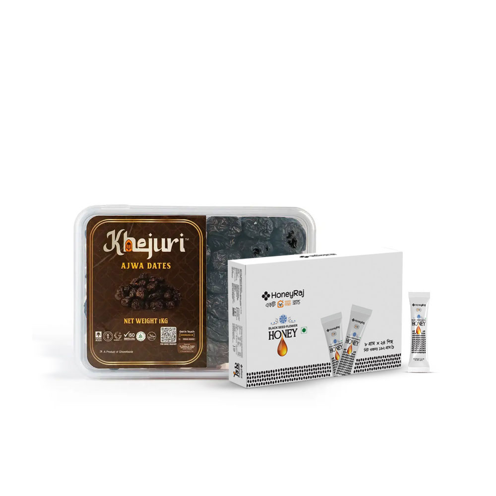 Jumbo Premium Ajwa & Black Seed Honey Sachet Combo
