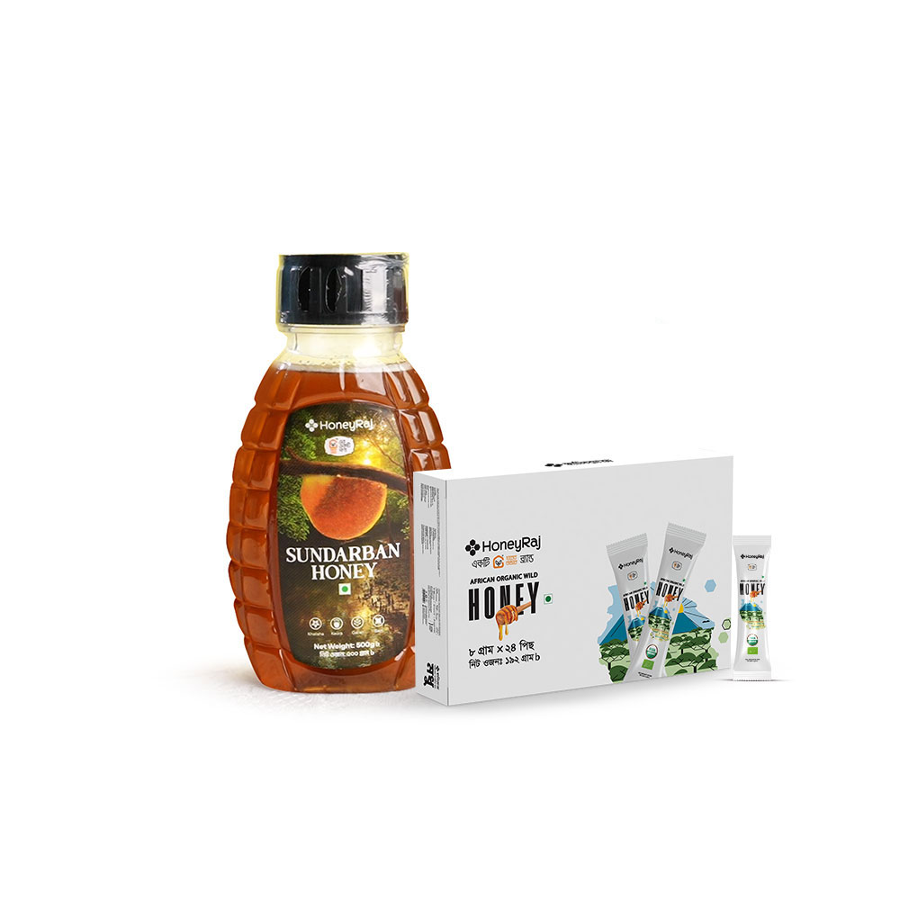 Sundarban Honey (Half Kg) & African Honey Sachet Combo 1